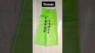 6 part lining cutting for long frock shorts shortsfeed shortstrending shortsviral tricksideas [upl. by Kruger]