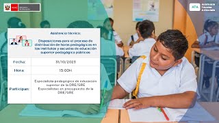 ATA Disposiciones para el proceso de distribución de horas pedagógicas en los institutos y escuelas [upl. by Fionna609]