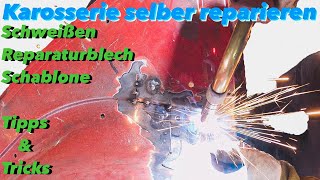 Auto Karosserie selber reparieren  Blech bauen und Schweißen  felixthemechanic [upl. by Mchale52]