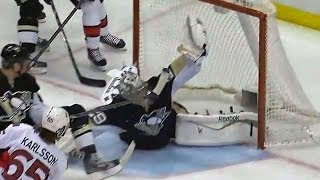 Fleury makes an insane glove save [upl. by Emilee]