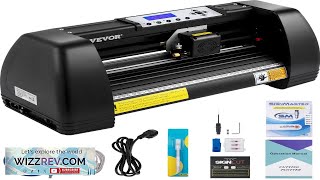 VEVOR Vinyl Cutter Machine 14in  375mm LED Plotter Printer Precise Manual Review [upl. by Elatan]