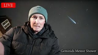 🌟 GEMINIDS METEOR SHOWER LIVE  STARGAZING ✨🚀👩‍🚀🔭 [upl. by Peg]