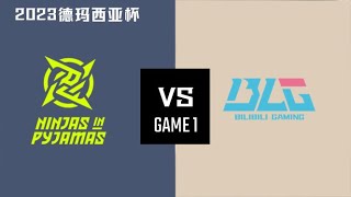 NIP vs BLG  Game 1  Semifinals 2023 Demacia Cup  Ninjas in Pyjamas vs Bilibili Gaming [upl. by Sweyn]