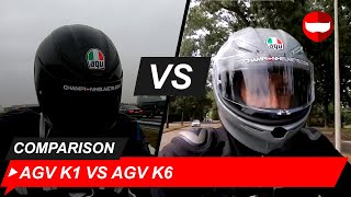 AGV K1 vs AGV K6 Review amp Roadtest  Champion Helmets [upl. by Allisirp567]