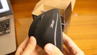 Review Zelotes Silent Vertical Mouse F35 Harganya MURAH Kualitasnya GIMANA YAA [upl. by Anemaj]