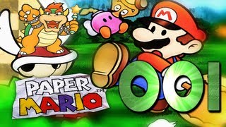 Lets Play Paper Mario  Part 1 Bowsers große Stunde [upl. by Anilehs]