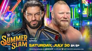 FULL MATCH — Roman Reigns vs Brock Lesnar  Undisputed Championship Match  WWE SUMMERSLAM 2022 [upl. by Nellak716]