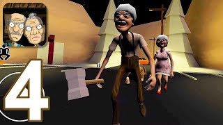 Grandpa And Granny Escape  Gameplay Walkthrough Part 4  Christmas Chapter iOS Android [upl. by Ollecram]