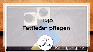 Fettleder pflegen  Lederpflege  Leder reinigen  Leder pflegen [upl. by Schoenberg]