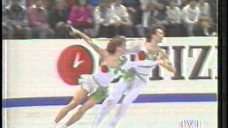 Marina Klimova and Sergei Ponomarenko free dance at Budapest world figure skating 1988 [upl. by Fauver172]