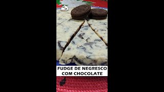 TORTA FUDGE DE CHOCOLATE BRANCO COM NEGRESCO SÓ 3 INGREDIENTES shorts [upl. by Sev732]