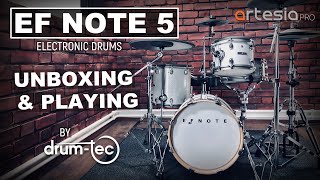 EFNOTE 5 electronic drums Unboxing amp playing by drumtec [upl. by Kreit]