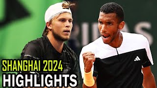 Felix Auger Aliassime vs Alexandre Muller Round 1 Highlights  Shanghai 2024 [upl. by Demmer503]