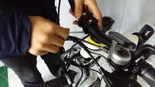 Installation for ANCHEER Electric Mountain Bike Integrated Wheel AM004142 [upl. by Eustis202]