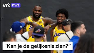 Basketbalvedette LeBron James gaat samenspelen met zijn 20 jaar jongere zoon [upl. by Elimay]