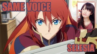 Same Anime Characters Voice Actress with Re Creators Selesia Upitiria [upl. by Adnert]