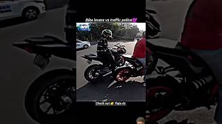 Bike rider vs traffic police 🤬 automobile bikervscop motovlog angrybiker duke roadragebikers [upl. by Edveh]