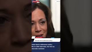 Kamala Harris addresses policy shifts in CNN interview  Her first as Democratic nominee  US Electi [upl. by Kwarteng]