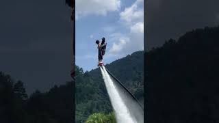 Flyboard montage  water jetpack water world this is to high shorts [upl. by Retsam334]