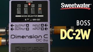 BOSS DC2w Waza Craft Dimensional Chorus Pedal Review [upl. by Etnauj240]