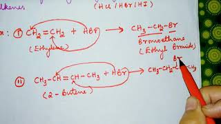 Addition of Hydrogen Halides to Symmetrical Alkenes Organic Chemistry [upl. by Ninahs936]