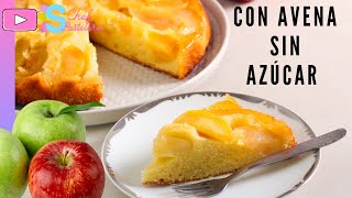 TARTA de MANZANA Y AVENA SIN HORNO SIN AZÚCAR bajas calorías lista en 15 minutos [upl. by Kerin]