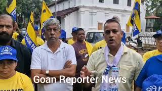 Goan Reporter News AAP Benaulim ZP Bypolls Candidate Joseph Pimenta starts Campaign [upl. by Eirelam]