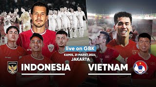 live INDONESIA vs VIETNAM  kualifikasi Piala Dunia  24 Maret [upl. by Doowrehs]