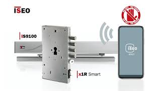 ISEO open the door without touching it Automatic door operator electromechanical lock Argo App [upl. by Eissak]