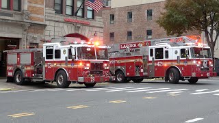 FDNY Engine 73 amp NEW Ladder 42 Responding [upl. by Mathilda]