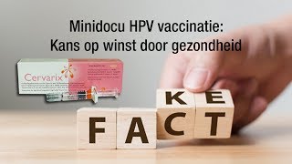 Minidocu HPV vaccinaties kans op winst door gezondheid [upl. by Skardol633]