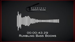 Rumbling Bass Booms  HQ Sound Effects [upl. by Stavro]