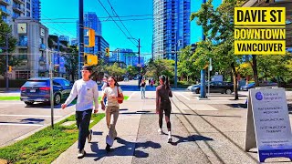 Vancouver Walk 🇨🇦  Downtown Davie [upl. by Ayhdiv88]