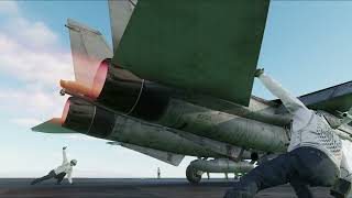 DCS F14B Tomcat Campaign  Operation Sandworm  VFA24 carrier launch [upl. by Aziar]