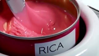 RICA WAX  LIPOSOLUBLE WAX  method of application [upl. by Briano]