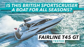 Fairline Targa 45GT review  British sportscruiser  a boat for all seasons  Motor Boat amp Yachting [upl. by Anhpad468]