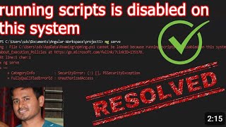 How to fix error nodemonps1 cannot be loaded because running scripts is disabled on this system [upl. by Aihsetan402]