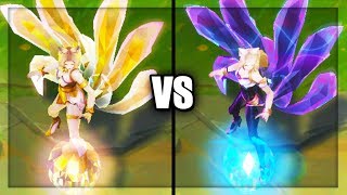 KDA Prestige Ahri vs KDA Ahri Skins Comparison League of Legends [upl. by Philpot]