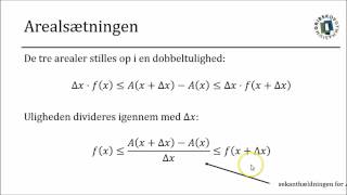 Integralregning II2  Arealsætningen [upl. by Berkow]