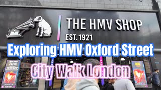 🇬🇧Exploring HMV Oxford Street  Whats New in Londons Iconic Record Store [upl. by Sedicla]