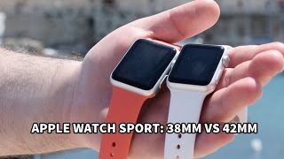 Apple Watch Sport 38mm vs 42mm  Il confronto di iPhoneItalia [upl. by Attenweiler]