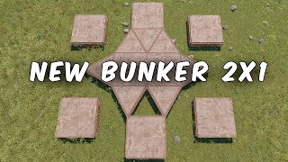 BUNKER 2X1 SoloDuo Single TC TUTORIAL  Rust Base Design [upl. by Htebi207]