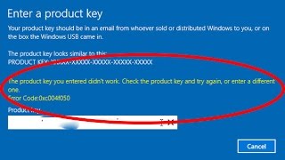 How to fix quotThe product key you entered didnt work windows 10quot error code 0xc004f050 [upl. by Auqinahs]