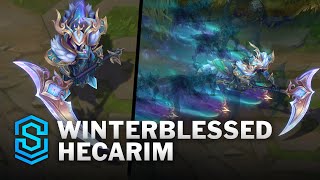 Winterblessed Hecarim Skin Spotlight  PreRelease  PBE Preview  League of Legends [upl. by Eiramanna]