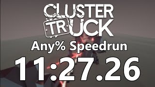 Clustertruck Any Speedrun in 1127267 World Record [upl. by Aiasi424]