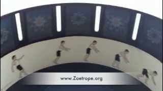 Zoetrope Optical Illusion Animation Toy Gymnastics [upl. by Eniger]