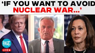 US Elections LIVE  Robert F Kennedy Jr Attacks Kamala ‘If You Don’t Want Nuclear War…’  Trump [upl. by Ennoryt]