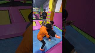 Trampoline park fun time  ungalpandiyamma indraja [upl. by Olecram]