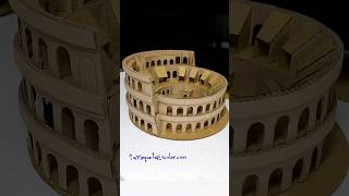 Maqueta de coliseo romano de cartón reciclado reciclaje [upl. by Cristoforo531]