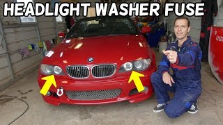 BMW E46 HEADLIGHT WASHING SYSTEM HANDLAMP WASHER 325I 330I 328I 323I 320I 320D 318D 318I 316I 330D [upl. by Eihtur]